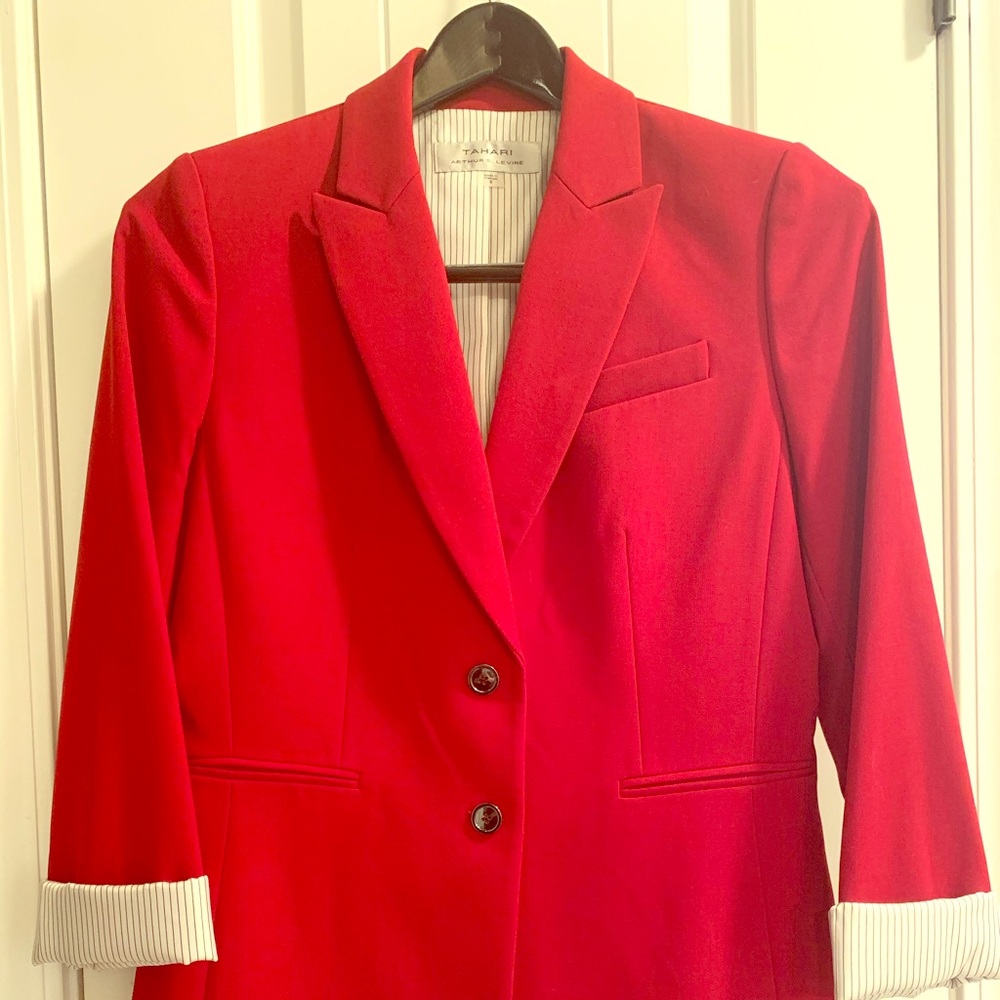 Tahari Red Blazer